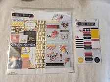 The Paper Studio Petals + Blooms Floral Pattern Papercrafting 12 X 12 & Stickers