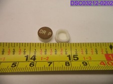 Qty = 50 (2 Packs x 25): Dr P Dr Pepper Label Buttons P/N 901118