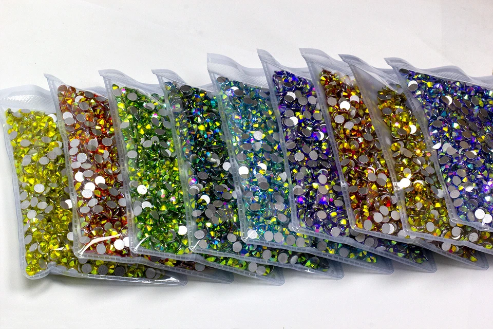 1440 peças/pacote SS20 (5mm) cristais redondos flatback nail art strass pedras preciosas glitter - Imagem 4 de 4