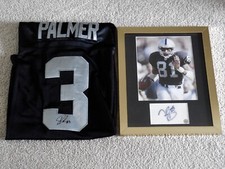 TIM BROWN / CARSON PALMER Autographed Jersey & Photo - OAKLAND RAIDERS!