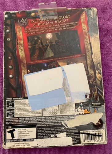 Warhammer Online Age Of Reckoning 2008,Sealed, Distressed Outer Pkg - Picture 2 of 4