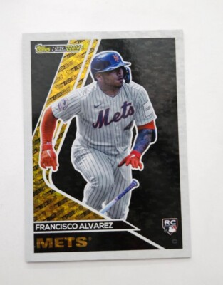 2023 Topps Update RC Francisco Alvarez Topps Black Gold Mets  Rookie BG-16