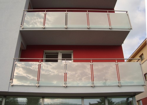 Edelstahl 4 x Glashalter 45x45 Rohr Eckig Flach Halterung Klemmhalter Glas V2A - Bild 7 von 7