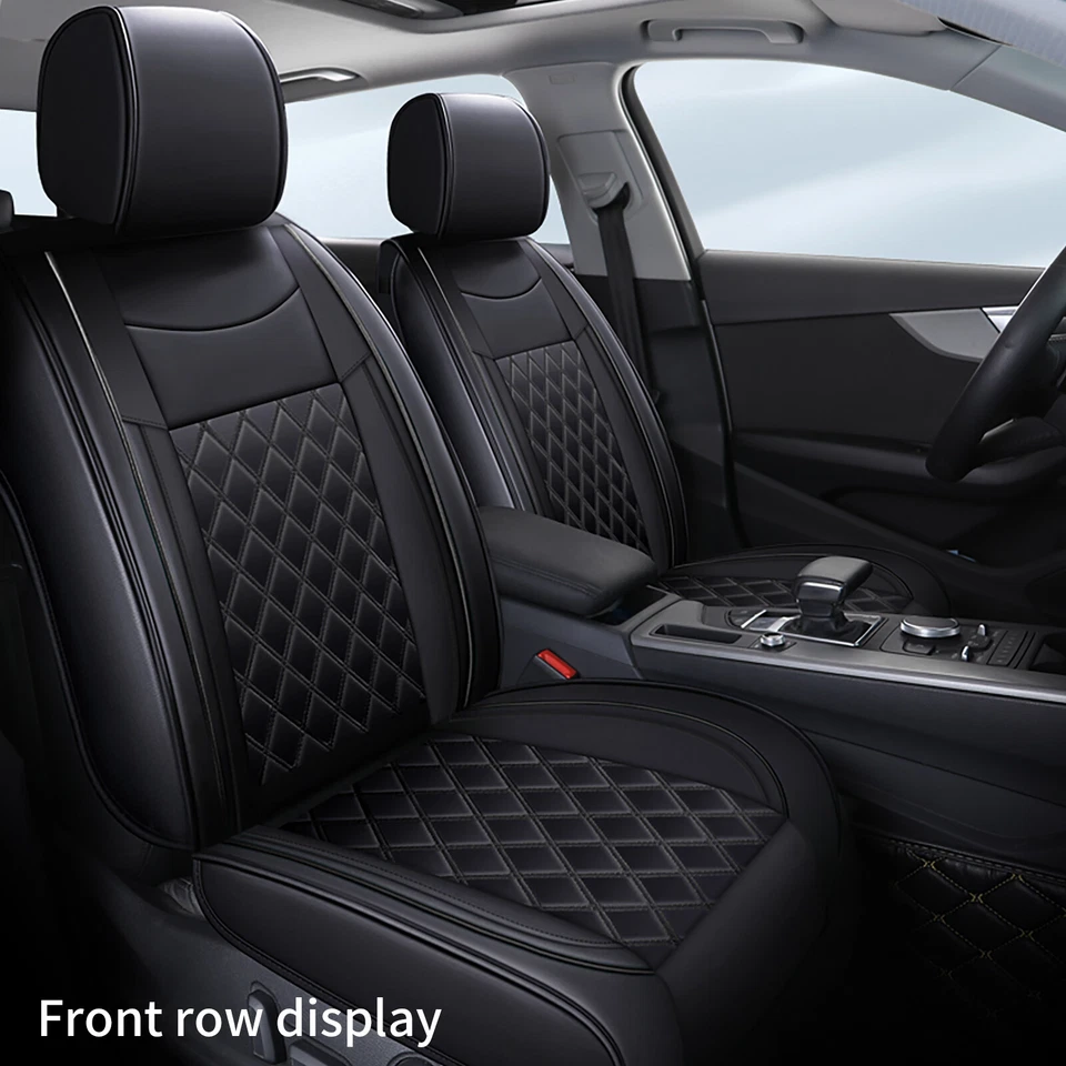 For Hyundai Sonata PU Full Set 2/5 Seat Cover Luxury Leather Front &Rear Cushion - Image 4 of 4