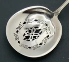 TOWLE  Sterling Silver Solid Pierced Bowl Almond Spoon Louis XIV 4 1/2"