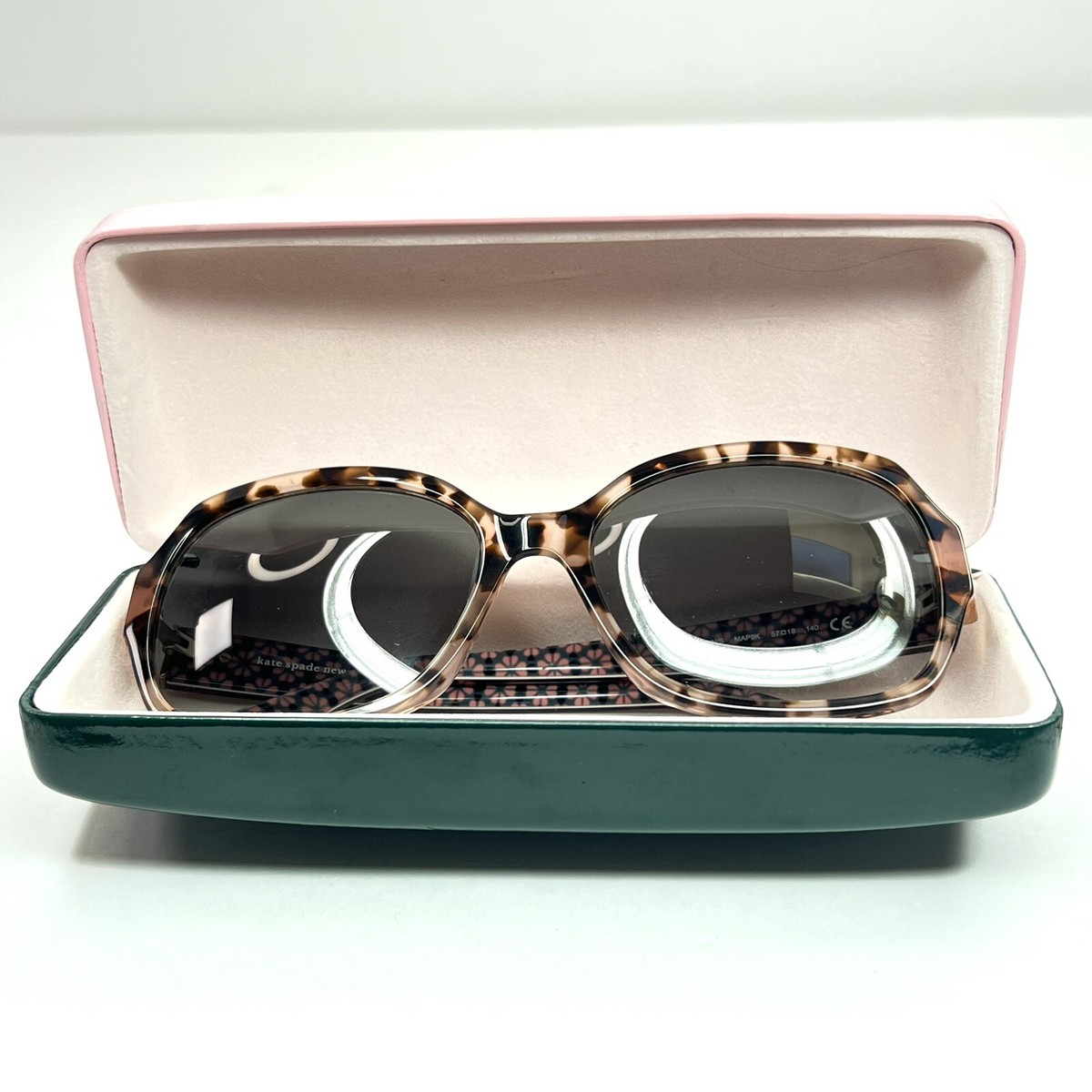 Kate Spade Amberlynn Pink Tortoise Shell Oversized Hello  display picture 1