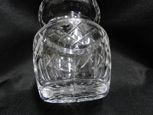 Waterford Crystal, Vertical & "X" Cuts: Jam / Jelly Jar & Lid, 4 3/4" Tall - Picture 5 of 10