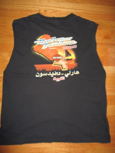2004 HARLEY DAVIDSON MOTOR CYCLES Baghdad, Kuwait (XL) Tank Top Shirt - Picture 4 of 4