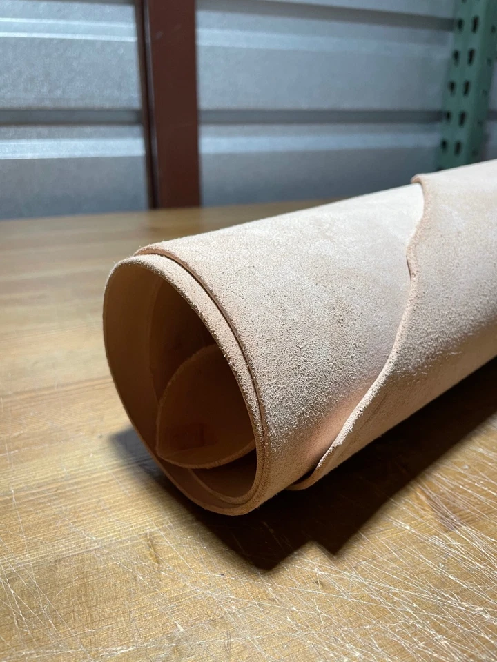 7/8oz. Leather Veg Tan cowhide Natural Tooling belt strip 13 to 15 square feet - Image 2 of 4