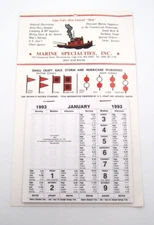 New Vtg 1993 Marine Specialties Cape Cod Mass Calendar