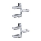  2 Pack Selbstentleerende Seifenschale Küchenseifenhalter Haushaltsseifhalter