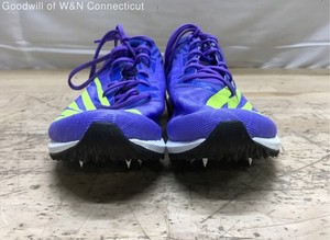 New Balance XC7 v4 Purple Lime Green Cross Country Racing Spikes Size 5.5