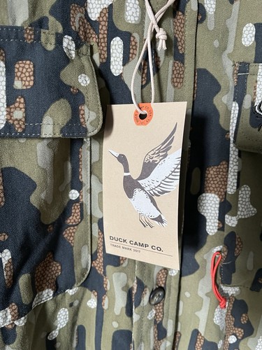 Duck Camp | XL | Woodland Camo | Hunt | Lightweight Nylon | Long Sleeve | BNWT - Picture 4 of 10