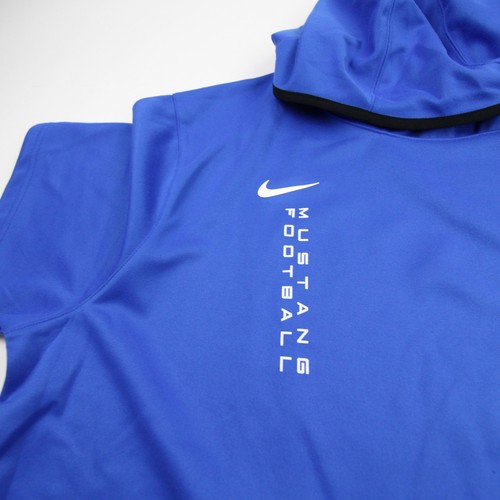 SMU Mustangs Nike Dri-Fit Sweatshirt Men's Blue New - Picture 3 of 5