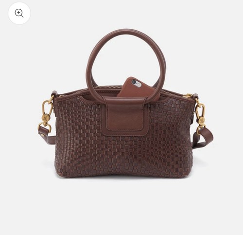 Nwt Women’s Hobo Leather Sheila Top Zip Crossbody, Bag, Purse, Pecan (Brown) - Picture 10 of 10