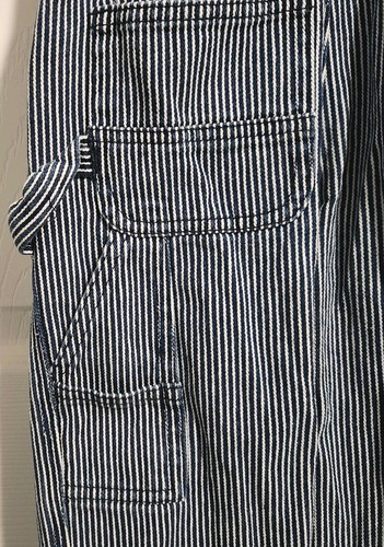 Lakin McKey Trading Co boys railroad striped bib overalls size 4T outdoor - Picture 8 of 9