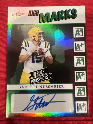2024 Leaf Garrett Nussmeier #HM-GN1 Heroes & Prospects High Marks #’d/10