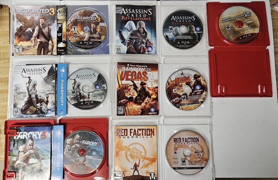 PlayStation 3 Lot of 9 Games (Uncharted 3, Assassin's Creed, Etc) - Image 3 of 3