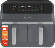 Instant Pot - Vortex Dual Air Fryer - Large 8L, Twin, Double 4L Basket, 8 in 1 -