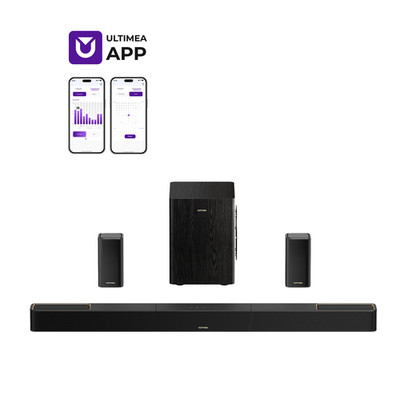 ULTIMEA 5.1.2 Dolby Atmos Soundbar with Wireless Subwoofer 4K HDR Pass-Through