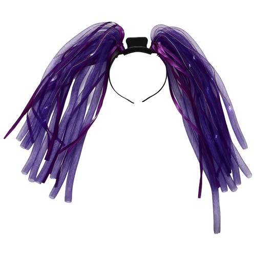 Adults Kids Led Light up Flashing Party Rave Noodle Bridal Headband Halloween - Picture 33 of 49