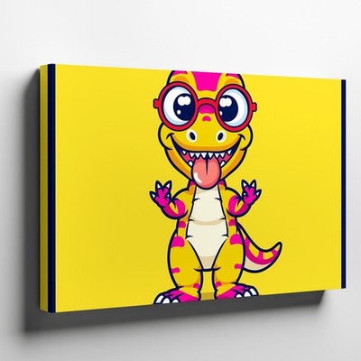 Wall Art Create A Vibrant Illustration Featuring A  Canvas Print Canvas
