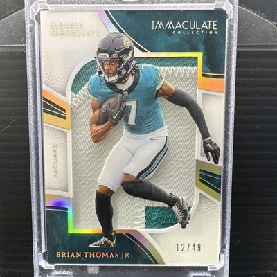 Panini 2025 Immaculate Clearly Immaculate Jerseys Brian Thomas Jr Prime /49