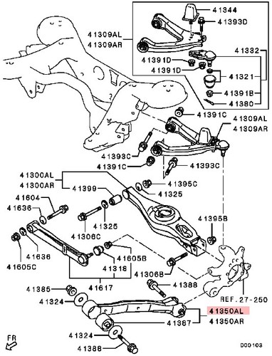 Suspension Trailing Arm Rear Left for Mitsubishi PAJERO SHOGUN V97W MK4 3.8 - Picture 2 of 6