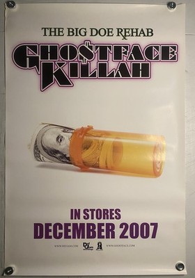 Rare Ghostface Killah Big Doe Rehab Promo Poster 24x36 Def Jam 2007