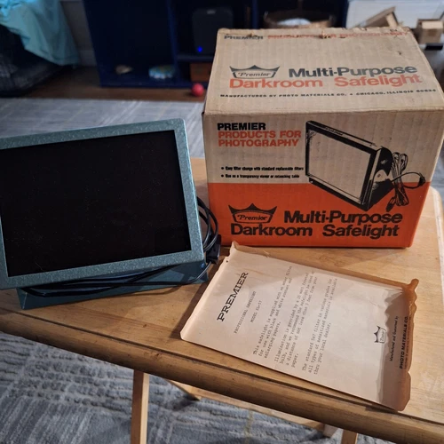 Vintage Premier Model 57, MULTI PURPOSE DARKROOM SAFELIGHT In Original Box
