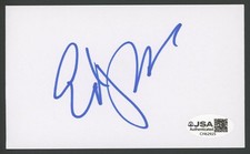EDWARD BURNS signed 3x5 index card | 