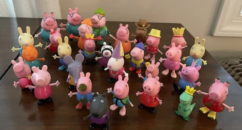 Peppa Pig Posable Family Friends 29 Figure Lot