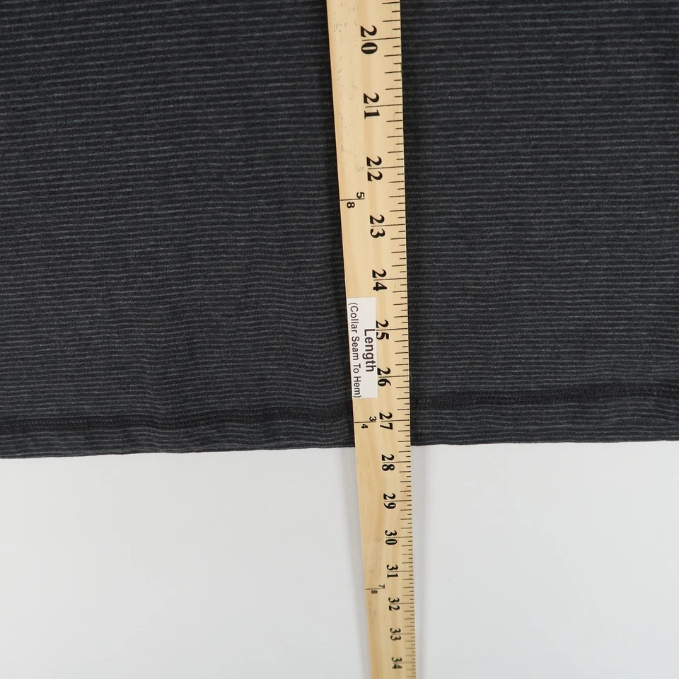 Prana Sudadera con Capucha Ligera Para Hombre Grande Gris Rayas Pullover Exterior Informal Foto 4 de 4