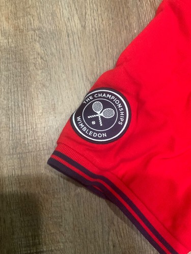 New Polo Ralph Lauren Wimbledon Collection Red Collared Shirt Tennis Mens Sz XL - Picture 4 of 9