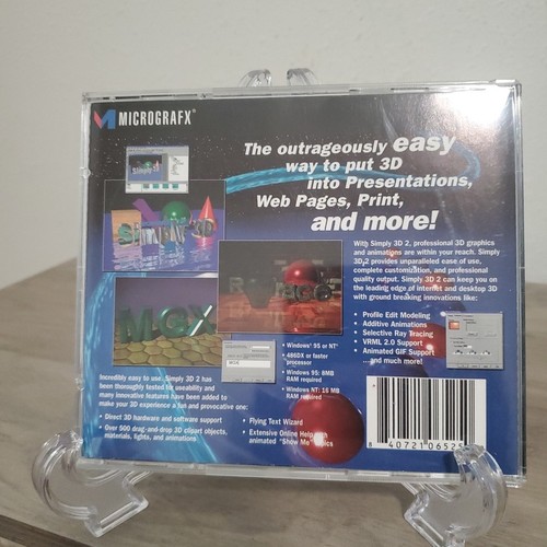 Oprogramowanie Micrografx Simply 3D 2 2004 Vintage - Zdjęcie 3 z 5