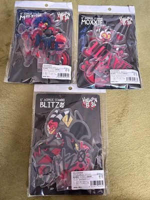 Helluva Boss Acryl Ständer Waren Set Blitzo Moxxie Millie Helluva Boss Acryl