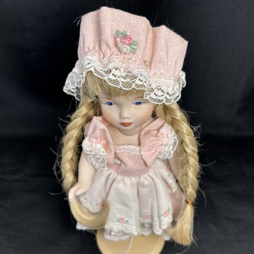 9 Zoll französische Puppe SFBJ 239 Biskuitkopf Poulbot antike Reproduktion blonde Zöpfe - Bild 15 von 20