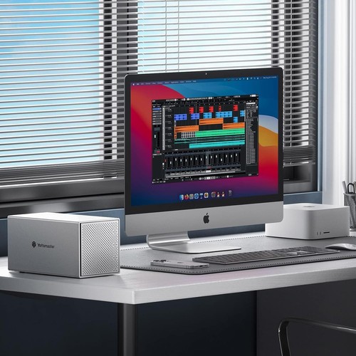 4 Bay USB-C RAID Enclosure, Aluminum 4 Bay 2.5"/3.5" External Hard Drive Enclosu - Picture 8 of 8