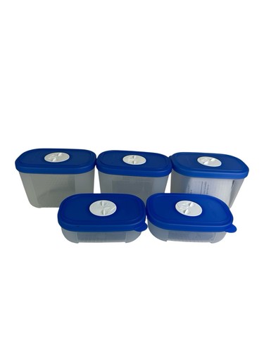 Tupperware Freezer Mates Mini Food Or Storage Containers 4160 4161 Set Of 5 - Picture 2 of 5