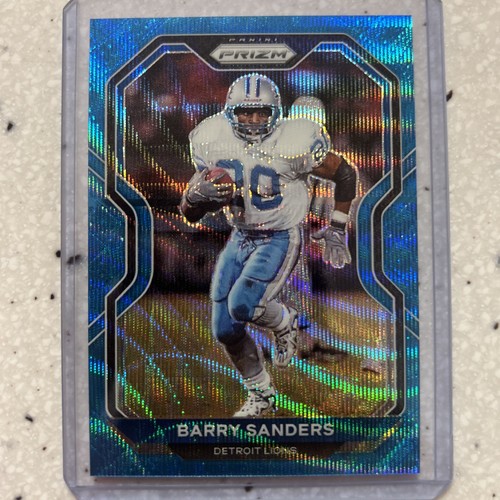 2020 Prizm Barry Sanders Blue Wave/199, Green Prizm, 2021 Prizm Orange Lazer - Picture 3 of 8