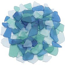 Sea Glass Pieces for Crafts 14oz Frosted Vase Filler, DIY Decor Supplies