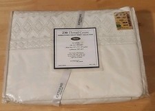 Extreme Linen Embroidered Eyelet Sheet Collection 230 Count Twin Bed Set 111920