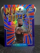 2021-22 Panini Donruss Optic - My House Damian Lillard #15 Purple Prizm