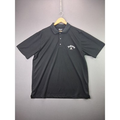 Paragon Golf Polo Shirt Italiaway Hardcore Italians XL Black Short Sleeve Mens