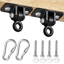 BETOOLL 2400 lb Capacity Heavy Duty Swing Hangers for Wooden Sets Black 2pcs