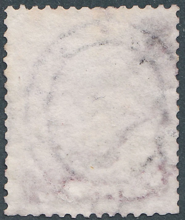 GB QV 1856 4d PALE CARMINE WMK INV MEDIUM GARTER SG64Wi GU IN PORT TALBOT 773 - Image 2 of 2