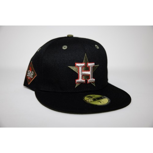 Sombrero ajustado "Travis Scott Olive" de los Astros de Houston talla 7 - Imagen 1 de 4