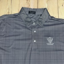 Byron Nelson XXL Performance Stretch Black And White Golf  Polo Shirt Geometric