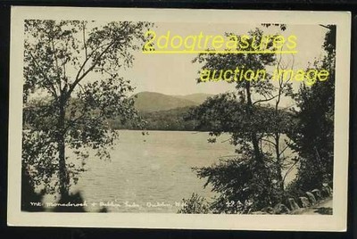 Rppc Mt Monadnock Dublin Lake Dublin Nh New Hampshire Old Real Photo Cheshire Ct