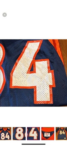 Vintage Wilson, Denver Broncos, Shannon Sharpe #84 Jersey Size XL Made USA! - Picture 6 of 7